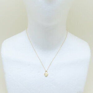 TIFFANY Return to Tiffany Heart Lock Necklace Yellow Gold